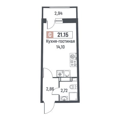 Квартира в ЖК Авиатор