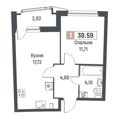 Квартира в ЖК Авиатор