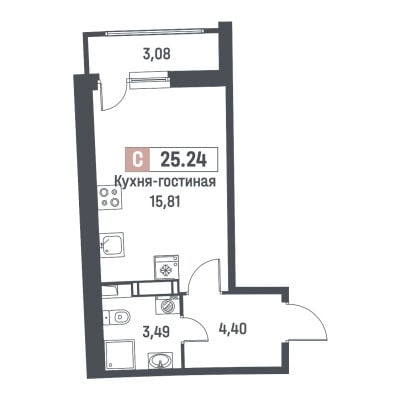 Квартира в ЖК Авиатор