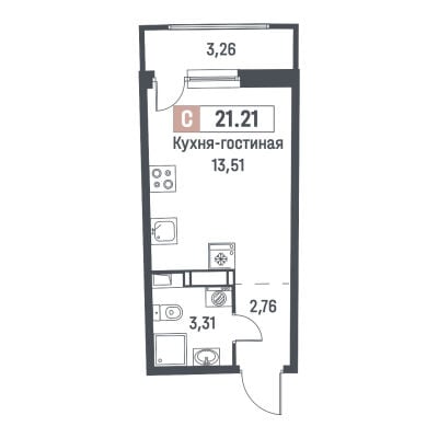 Квартира в ЖК Авиатор