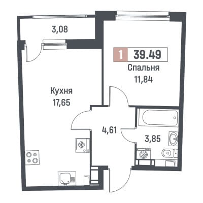 Квартира в ЖК Авиатор
