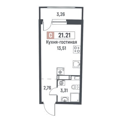 Квартира в ЖК Авиатор
