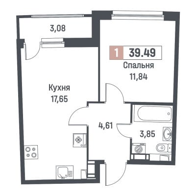 Квартира в ЖК Авиатор