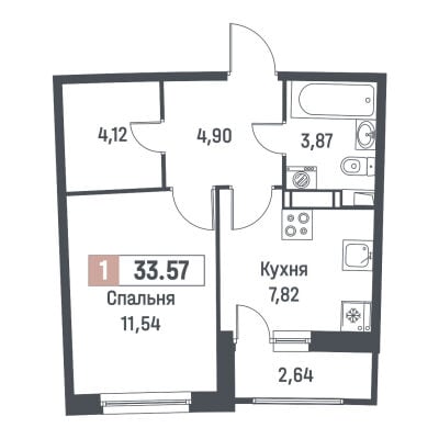 Квартира в ЖК Авиатор