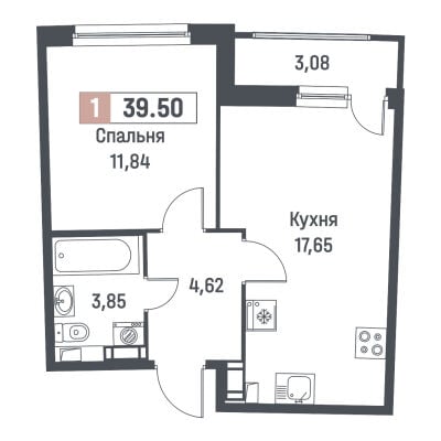 Квартира в ЖК Авиатор