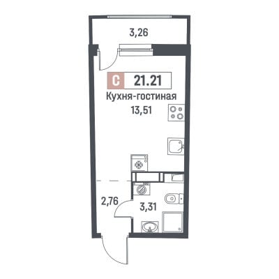 Квартира в ЖК Авиатор