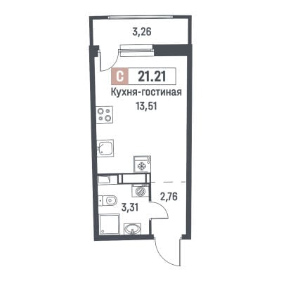 Квартира в ЖК Авиатор