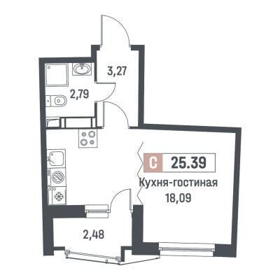 Квартира в ЖК Авиатор