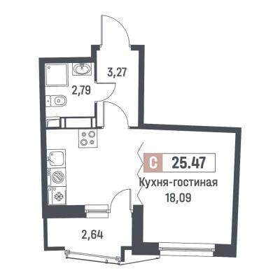Квартира в ЖК Авиатор