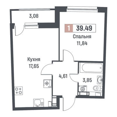 Квартира в ЖК Авиатор