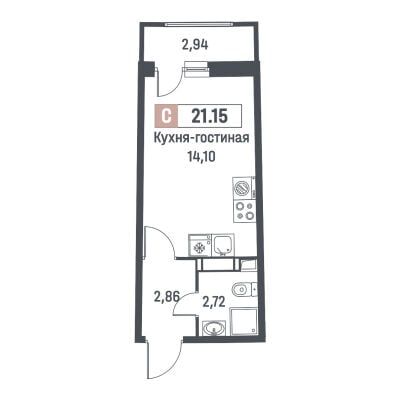 Квартира в ЖК Авиатор