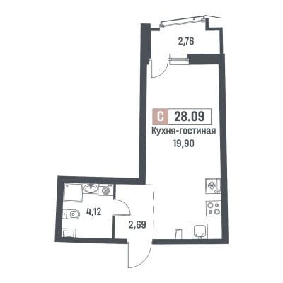 Квартира в ЖК Авиатор