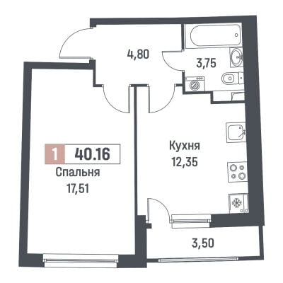 Квартира в ЖК Авиатор