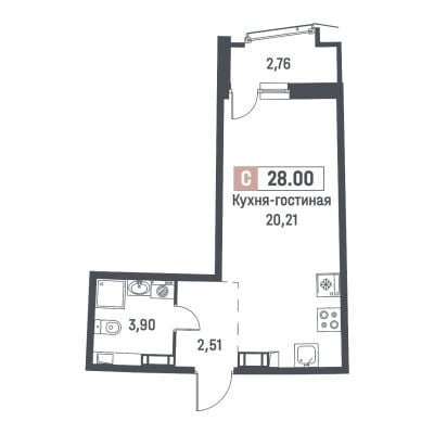 Квартира в ЖК Авиатор