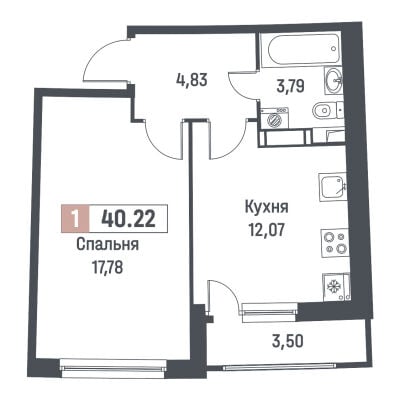 Квартира в ЖК Авиатор