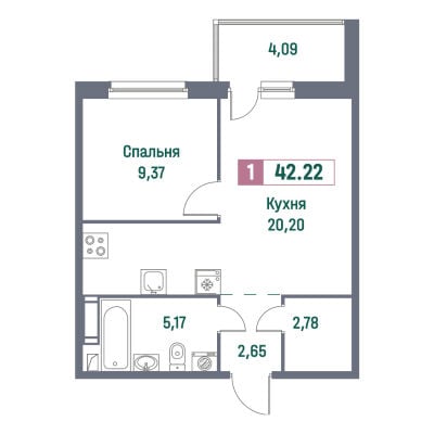 Квартира в ЖК Ленинградская перспектива
