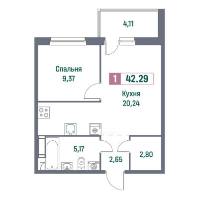 Квартира в ЖК Ленинградская перспектива